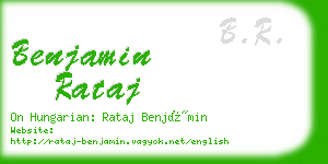 benjamin rataj business card